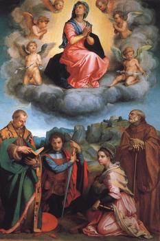 安德烈 德爾 薩托 Virgin with Four Saints